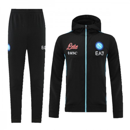 SSC Napoli Felpe con Cappuccio da Allenamento 2022-23 Nera SSC Napoli Felpe con Cappuccio da Allenamento 2022-23 Nera